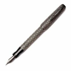 Pineider LE Psycho Sterling Silver Fountain Pen, Palladium Coated, Medium Nib