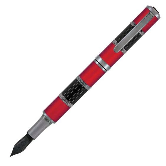 Monteverde Regatta Sport Fountain Pen, Red & Carbon Fiber 3 Monteverde Regatta Sport Fountain Pen, Red & Carbon Fiber