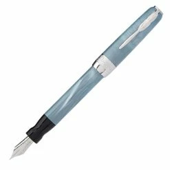 Pineider Full Metal Jacket Fountain Pen, Ash Grey, Fine Nib