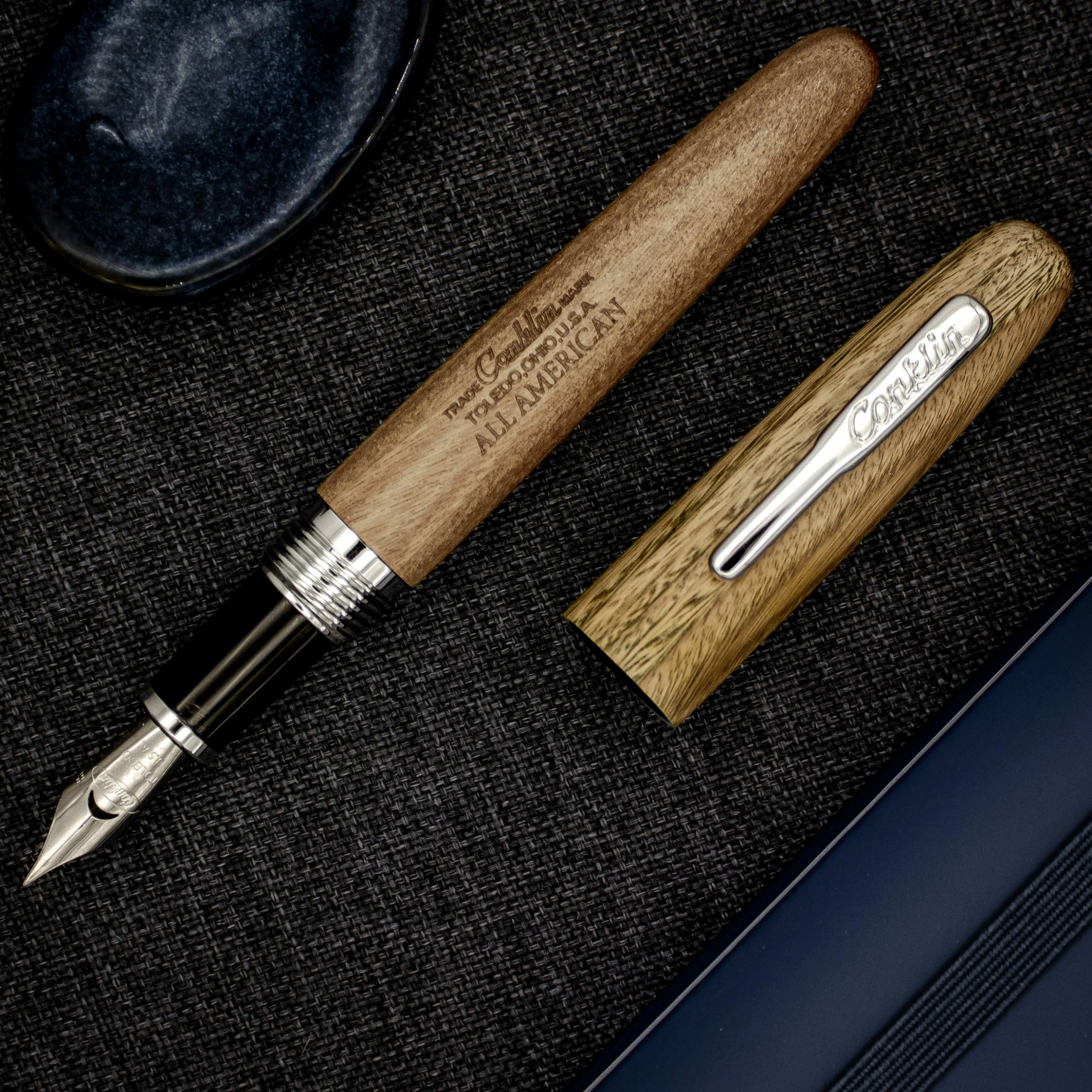 Conklin All American Pau-Preto Limited Edition Fountain Pen, Chrome Trim 3 Conklin All American Pau-Preto Limited Edition Fountain Pen, Chrome Trim