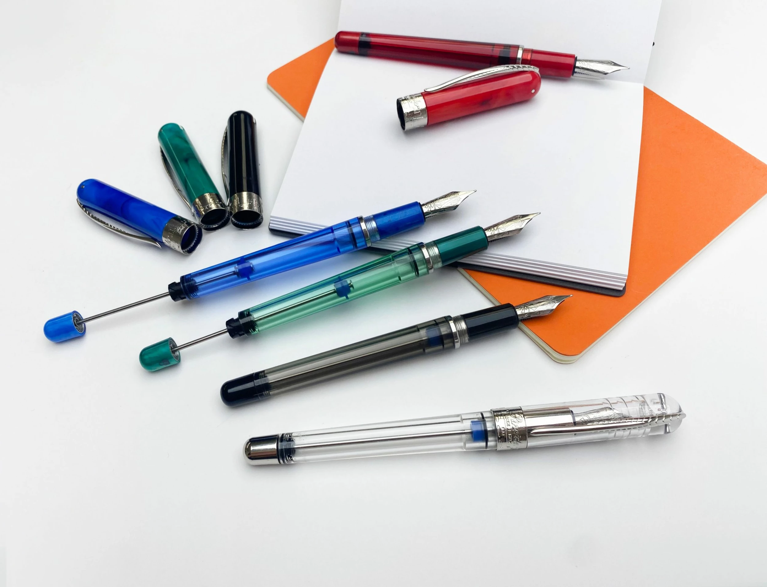 Pineider Avatar Twin Tank Touchdown Fountain Pen, Graphene Black - Image 2