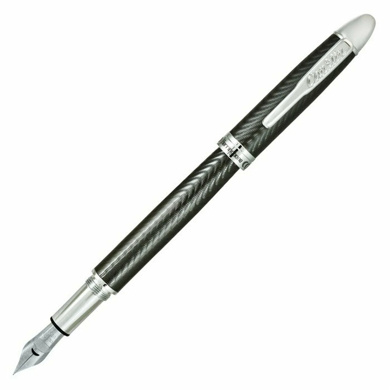 Conklin Herringbone Fountain Pen, Gunmetal