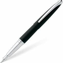 Cross® Cross ATX Fountain Pen, Basalt Black & Chrome, Fine Nib