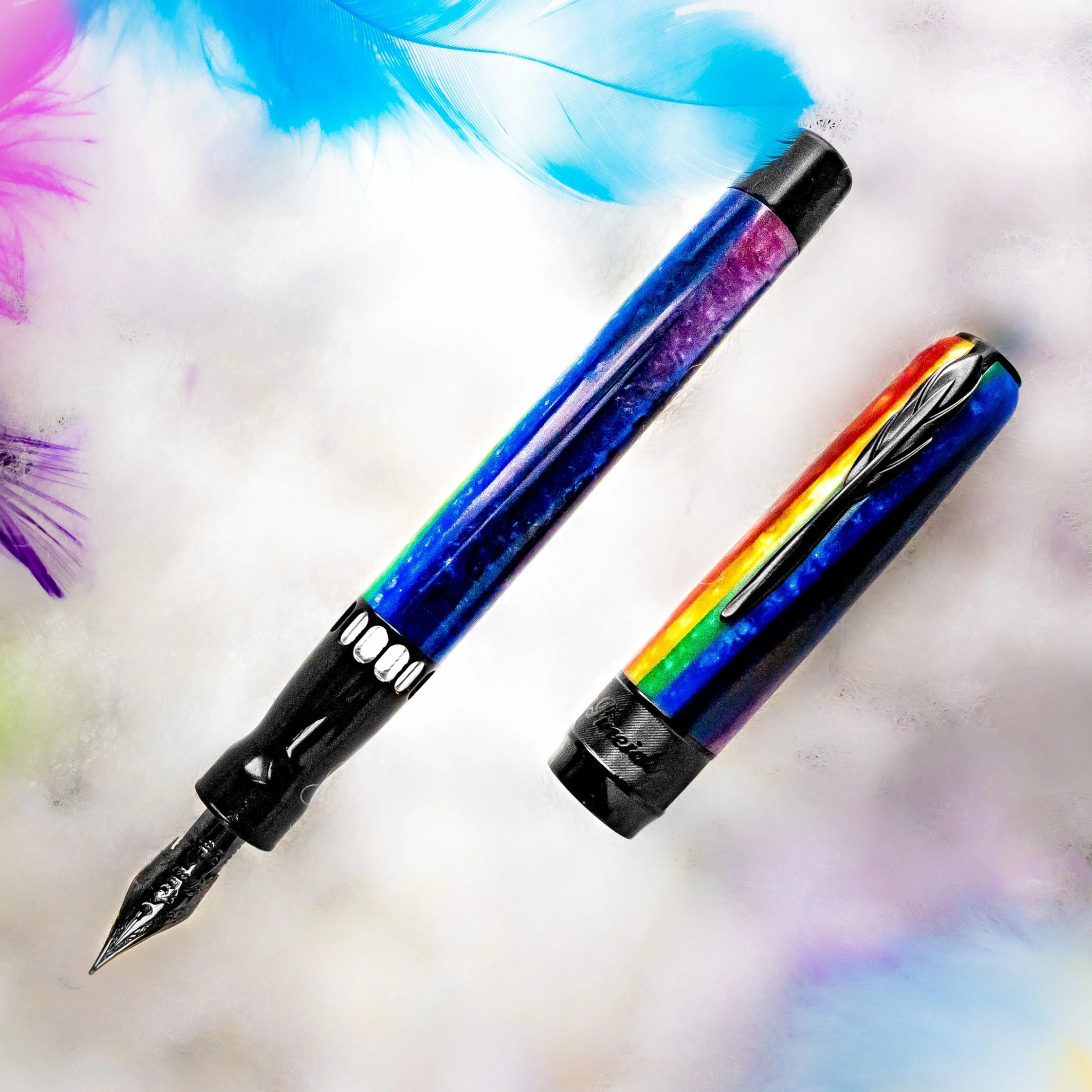 Pineider Arco Limited Edition Rainbow Fountain Pen - Image 2