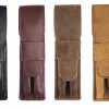 Girologio Leather Pen Case, 2 Pens