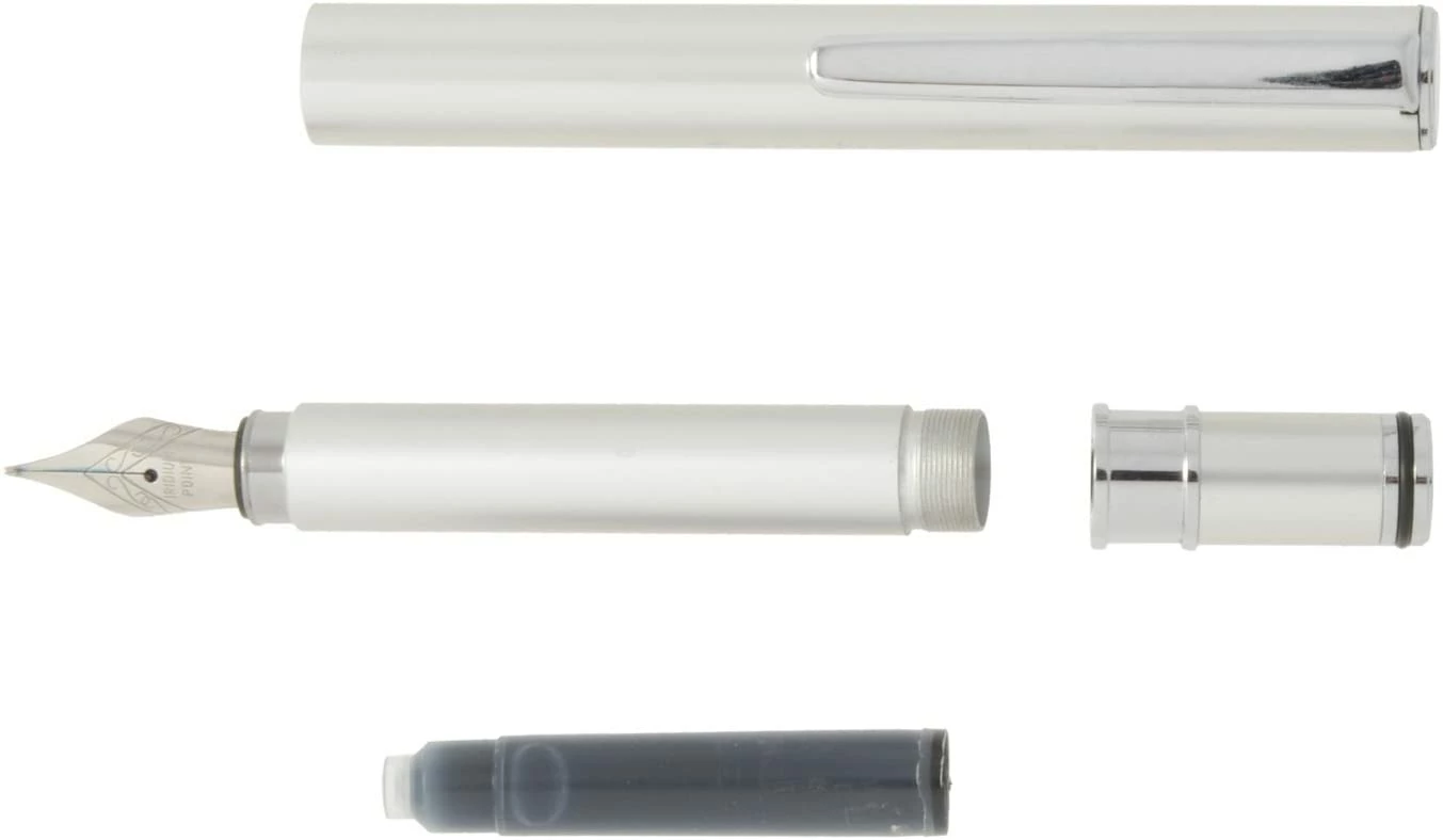 Ohto Tasche Pocket Fountain Pen, Silver 5 Ohto Tasche Pocket Fountain Pen, Silver - Image 3