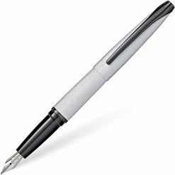 Cross® Cross ATX Fountain Pen, Brushed Chrome, Medium Nib