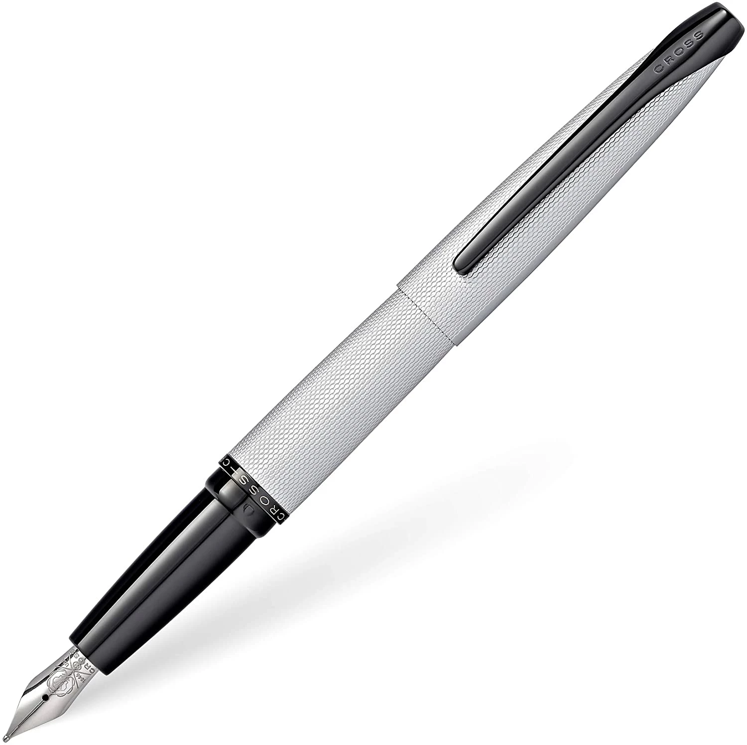 Cross® Cross ATX Fountain Pen, Brushed Chrome, Medium Nib