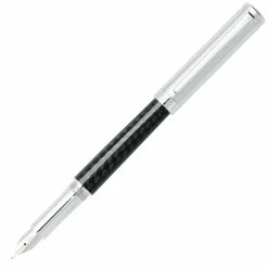 Sheaffer Intensity Fountain Pen, Carbon Fiber & Chrome, Medium Nib
