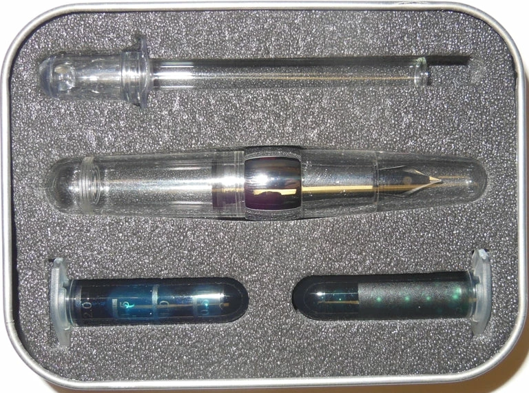 Stipula Passaporto Superleggera Eyedropped Fountain Pen, Clear, Fine Nib - Image 2