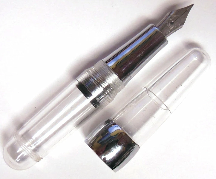 Stipula Passaporto Superleggera Eyedropped Fountain Pen, Clear, Fine Nib