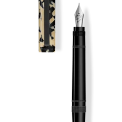 Tibaldi Perfecta Tortoise Beige Fountain Pen, Medium Nib