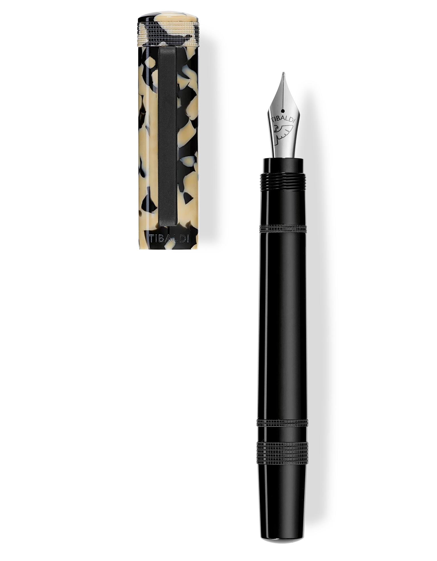 Tibaldi Perfecta Tortoise Beige Fountain Pen, Medium Nib