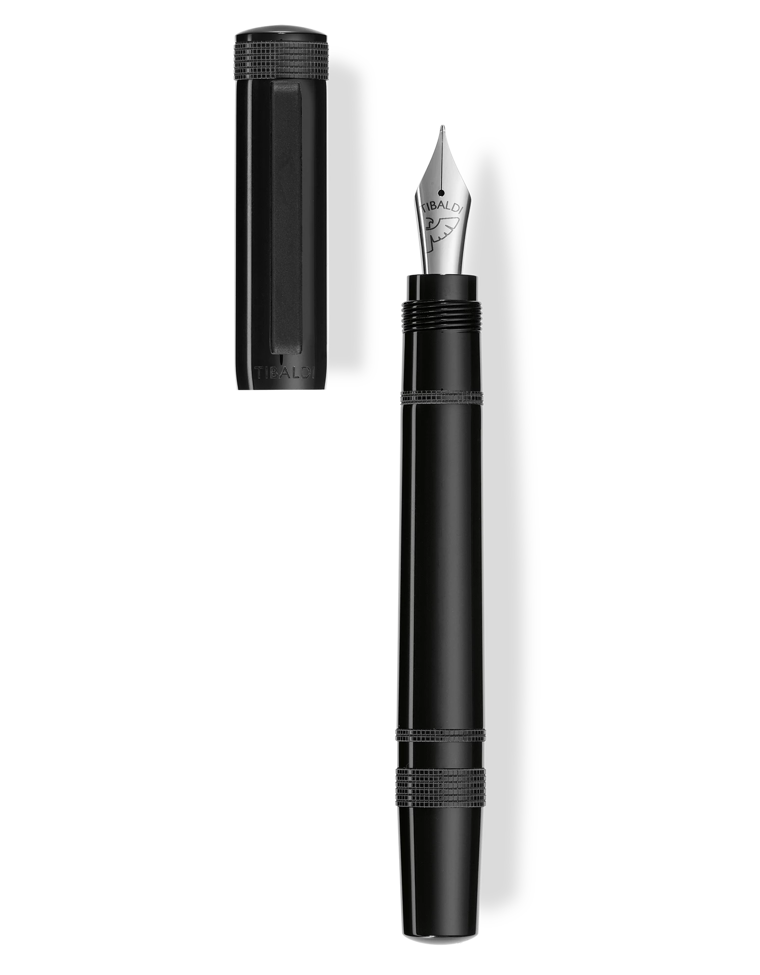 Tibaldi Perfecta Rich Black Fountain Pen, Fine Nib