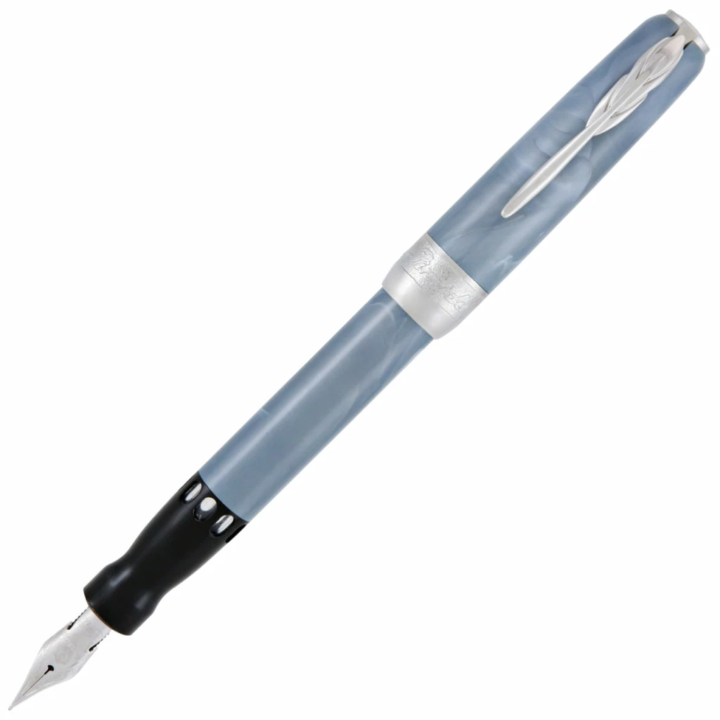 Pineider Full Metal Jacket Fountain Pen, Ash Grey, 14K Gold Nib 3 Pineider Full Metal Jacket Fountain Pen, Ash Grey, 14K Gold Nib