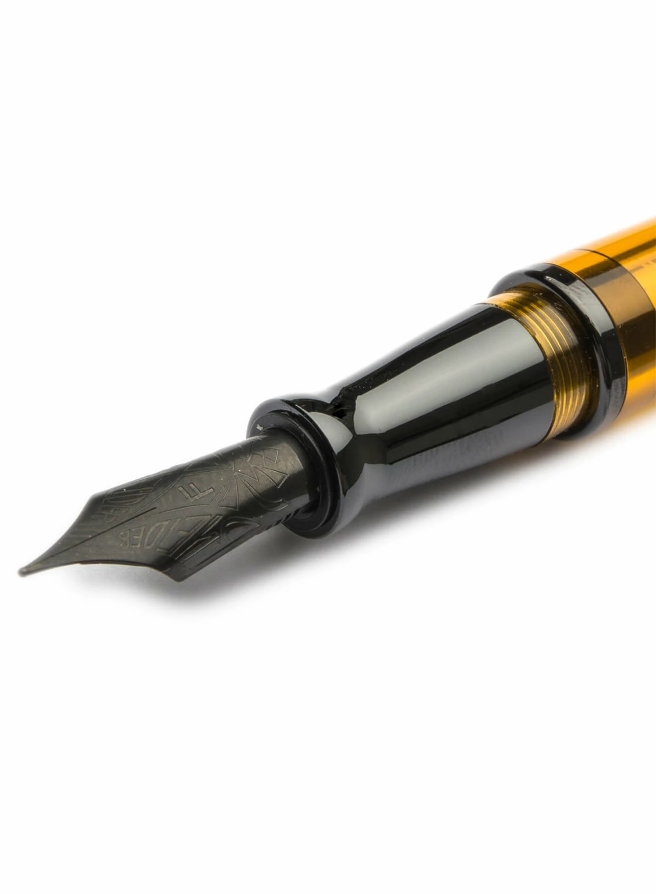 Pineider Avatar UR Demo Black Trim Amber Fountain Pen, Medium 4 Pineider Avatar UR Demo Black Trim Amber Fountain Pen, Medium - Image 2