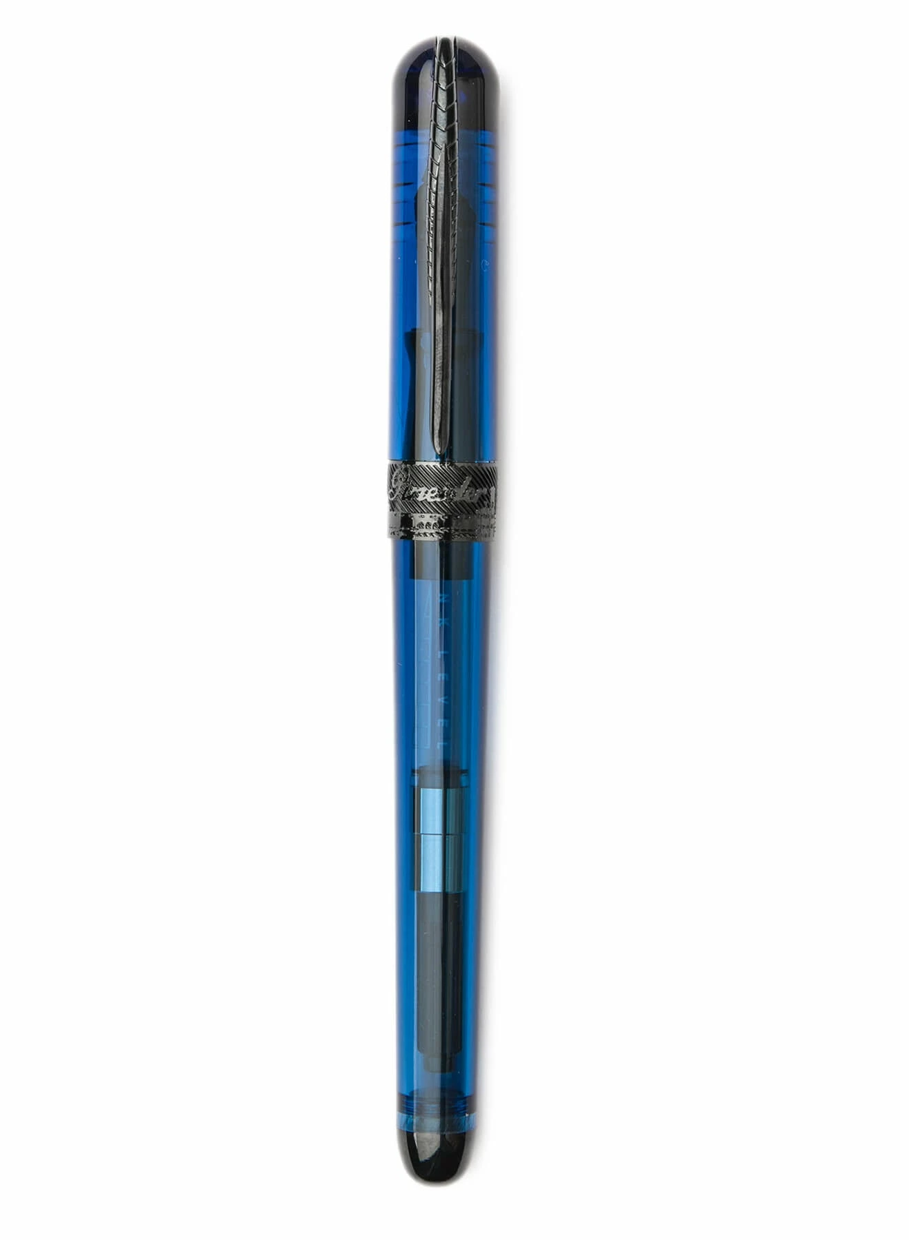 Pineider Avatar UR Demo Black Trim Sky Blue Fountain Pen, Fine 3 Pineider Avatar UR Demo Black Trim Sky Blue Fountain Pen, Fine