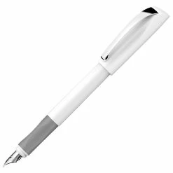 Schneider® Schneider Coed Shiny Fountain Pen, White, Medium Point
