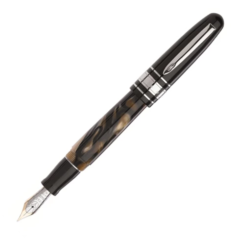 Marlen Class Brown Marble Fountain Pen, Two-Toned