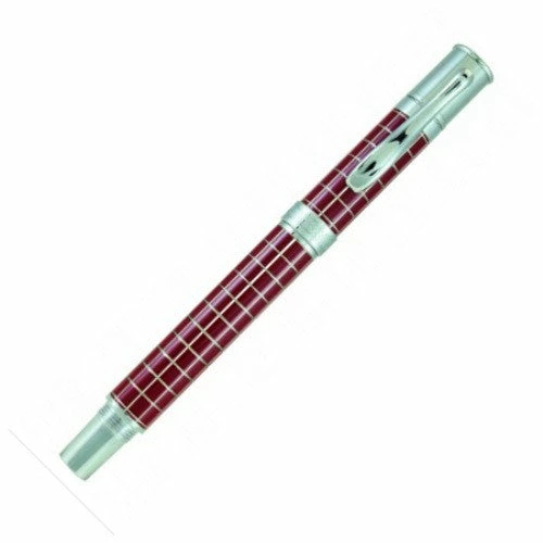 Monteverde Jewelria Executive Fountain Pen - Burgundy Grid - Medium Nib - Image 2