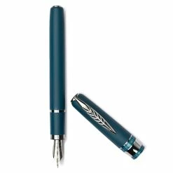 Pineider Alchemist Zeolite Fountain Pen, Kilauea Blue, Extra Fine