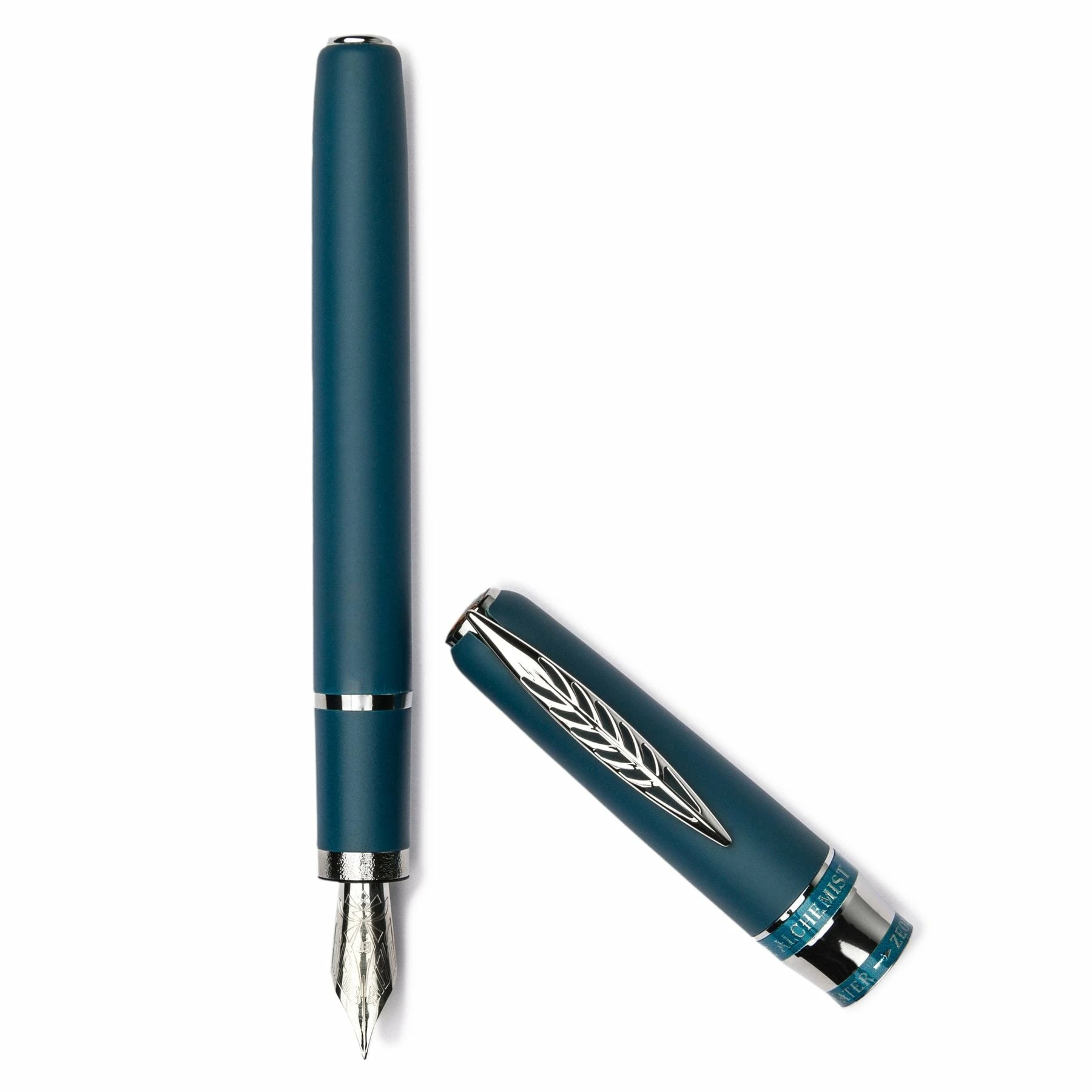 Pineider Alchemist Zeolite Fountain Pen, Kilauea Blue, Extra Fine