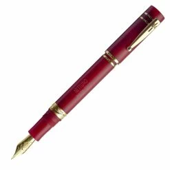 Nettuno 1911 Neos Eros Fountain Pen, Matte Red & Gold, Fine Nib