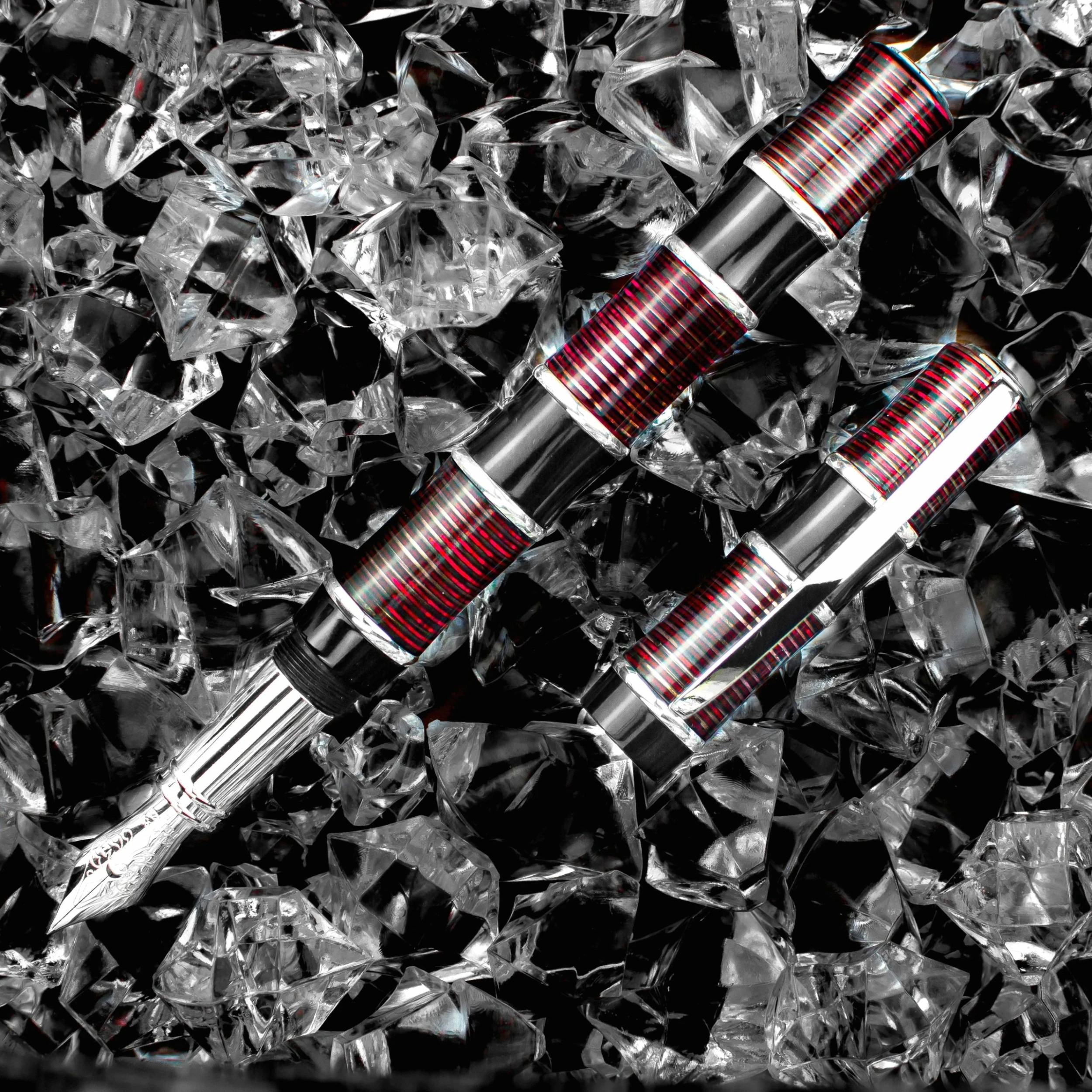 Visconti Limited Edition Asia Bamboo Fountain Pen, Red 3 Visconti Limited Edition Asia Bamboo Fountain Pen, Red