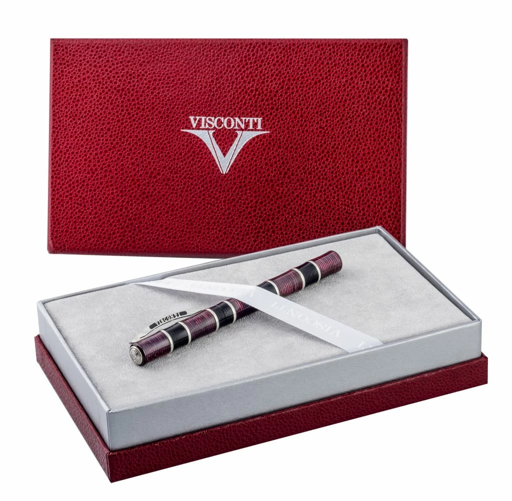 Visconti Limited Edition Asia Bamboo Fountain Pen, Red 7 Visconti Limited Edition Asia Bamboo Fountain Pen, Red - Image 5