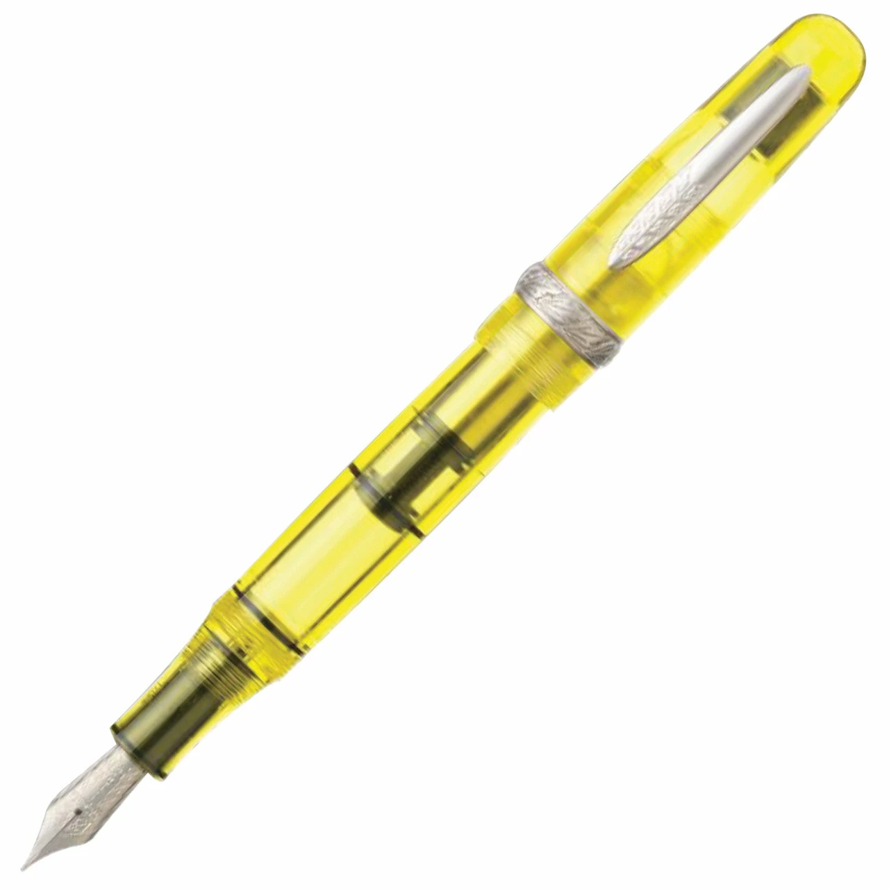 Stipula Etruria Limited Edition Rainbow Fountain Pen, Clear Yellow, 14K Medium Stiflex Nib 3 Stipula Etruria Limited Edition Rainbow Fountain Pen, Clear Yellow, 14K Medium Stiflex Nib