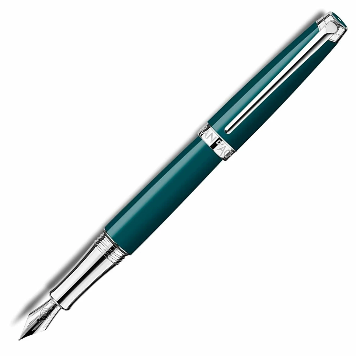 Caran D'Ache Caran Dache Leman V2 Fountain Pen, Amazon Green, 18k Nib 3 Caran D'Ache Caran Dache Leman V2 Fountain Pen, Amazon Green, 18k Nib