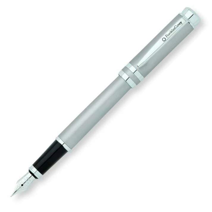 Cross® Franklin Covey By Cross, Freemont Satin Chrome Fountain Pen, Medium Nib 3 Cross® Franklin Covey By Cross, Freemont Satin Chrome Fountain Pen, Medium Nib