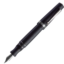Maiora Aventus Lapillo Fountain Pen, Matte Black & Ruthenium Trim