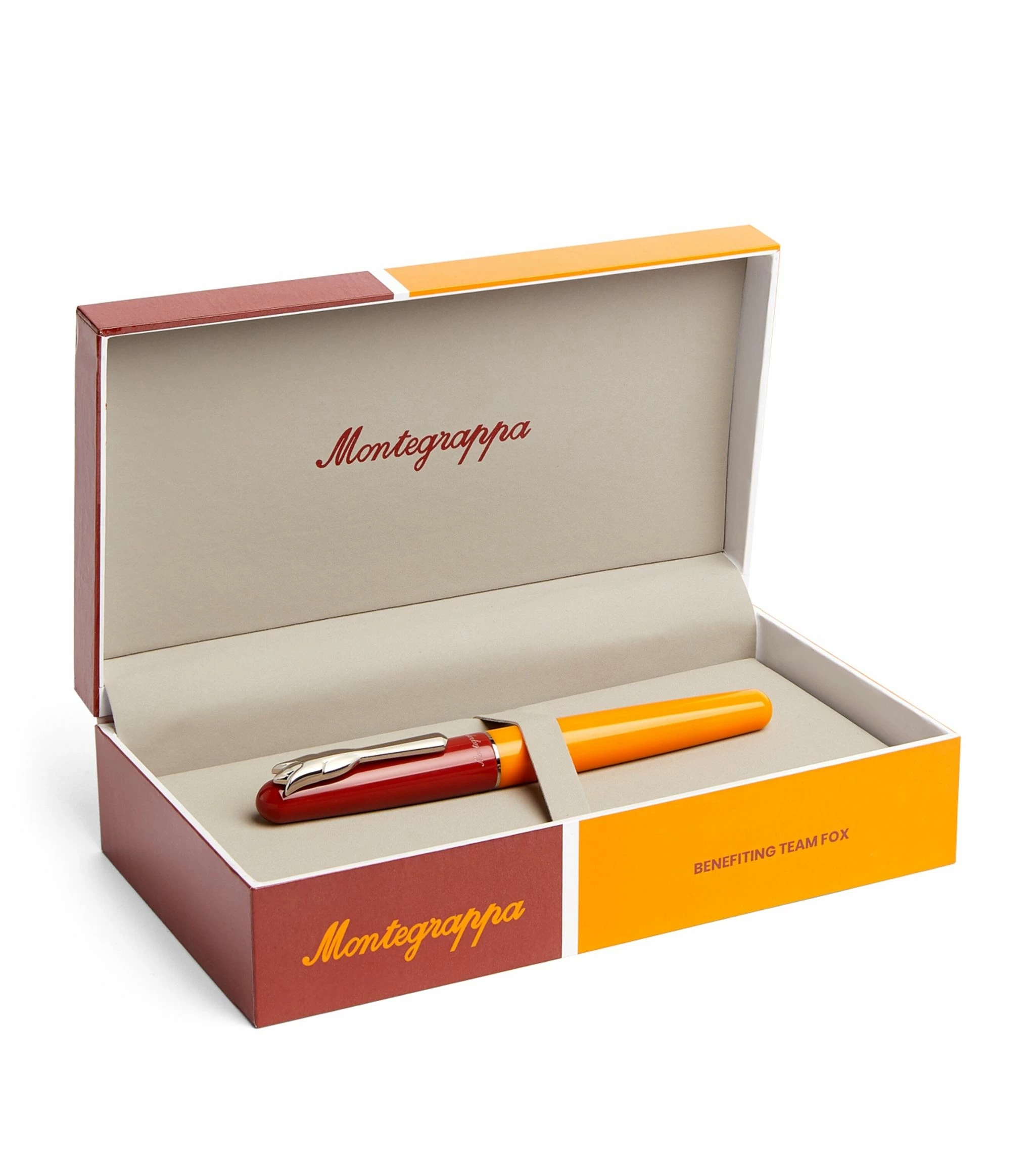 Montegrappa Team Fox Tulip Fountain Pen, Red & Orange - Image 3