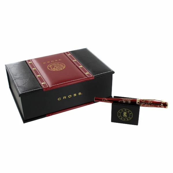 Cross® Cross 2014 Year Of The Horse Fountain Pen, Red & Gold, 18k Gold Nib, Medium 4 Cross® Cross 2014 Year Of The Horse Fountain Pen, Red & Gold, 18k Gold Nib, Medium - Image 2