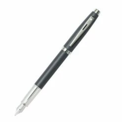 Sheaffer 100 Matte Gray Fountain Pen, Fine Nib
