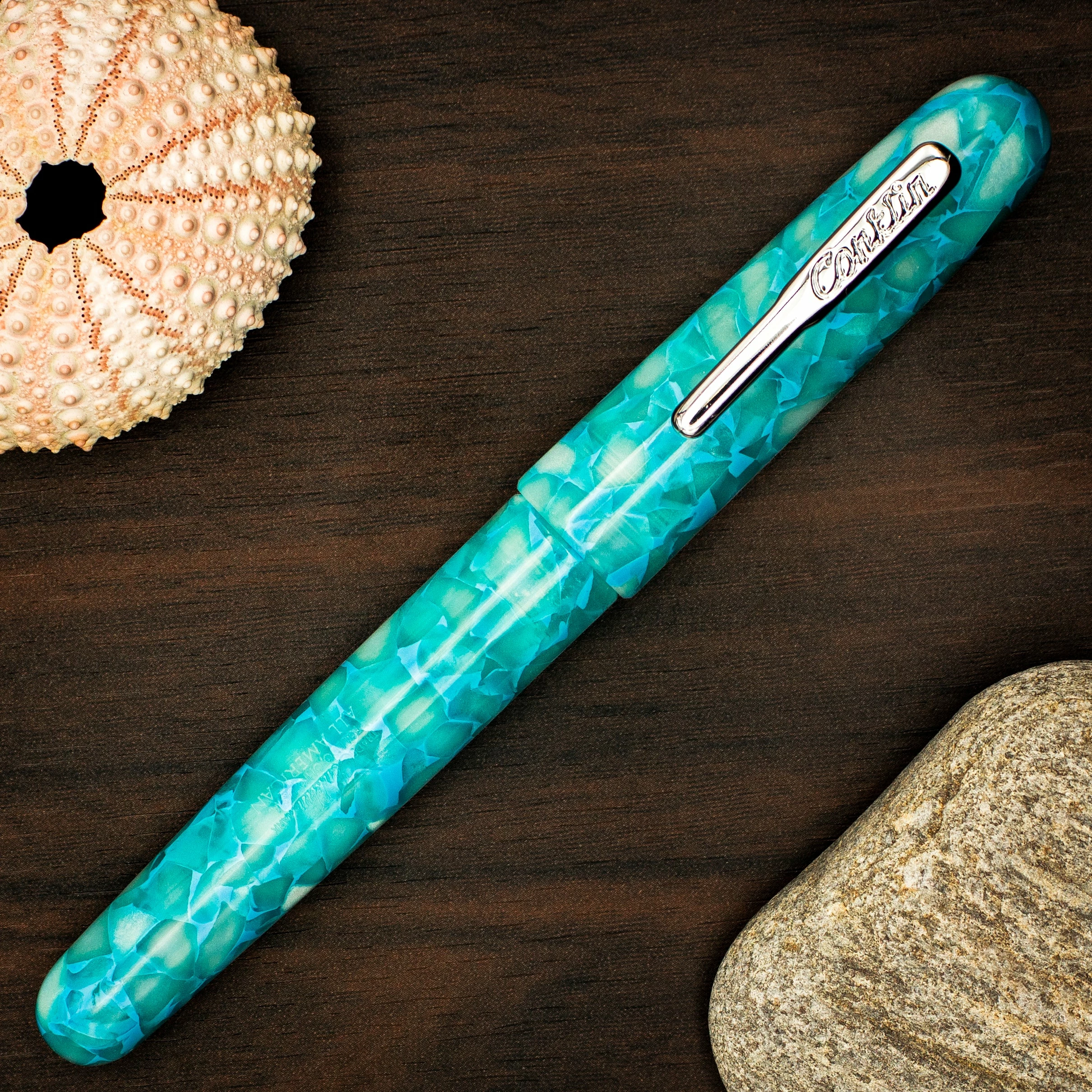 Conklin All American Serenity Fountain Pen, Turquoise - Image 2