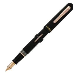 Conklin Mark Twain Limited Edition Crescent Filler Fountain Pen, Superblack/Rosegold