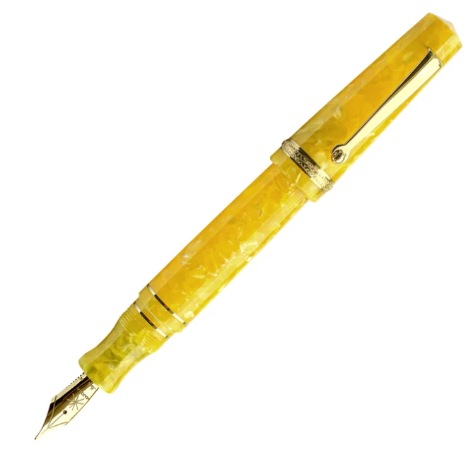 Maiora Aventus Tenerife Fountain Pen, Yellow & Gold 3 Maiora Aventus Tenerife Fountain Pen, Yellow & Gold