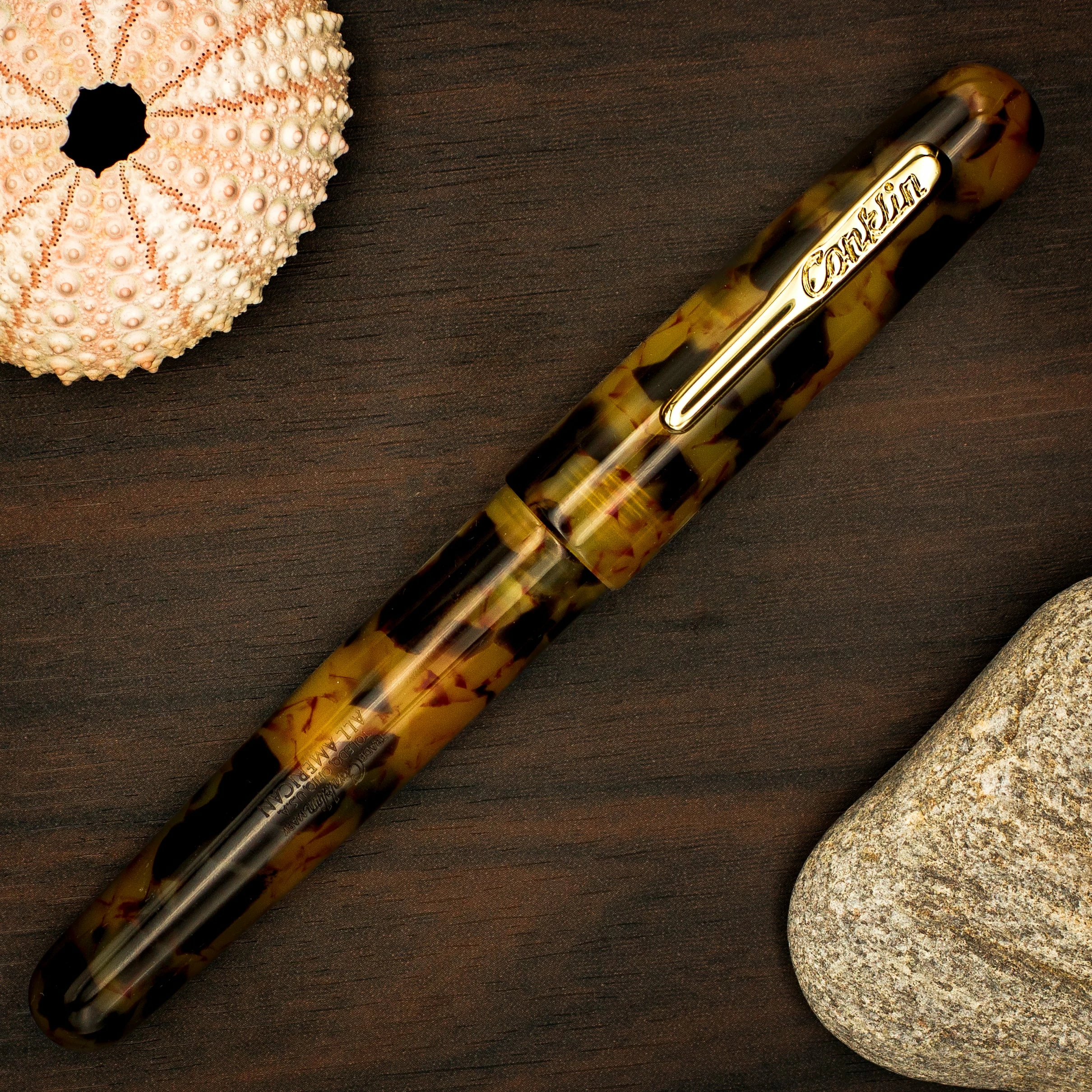 Conklin All American Tortoiseshell Fountain Pen - Image 2