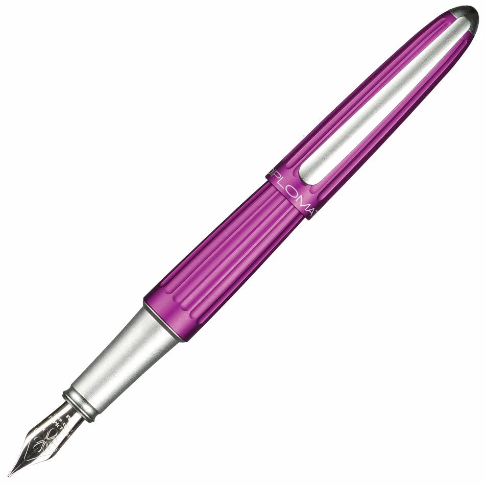 Diplomat Aero Violet Fountain Pen 3 Diplomat Aero Violet Fountain Pen